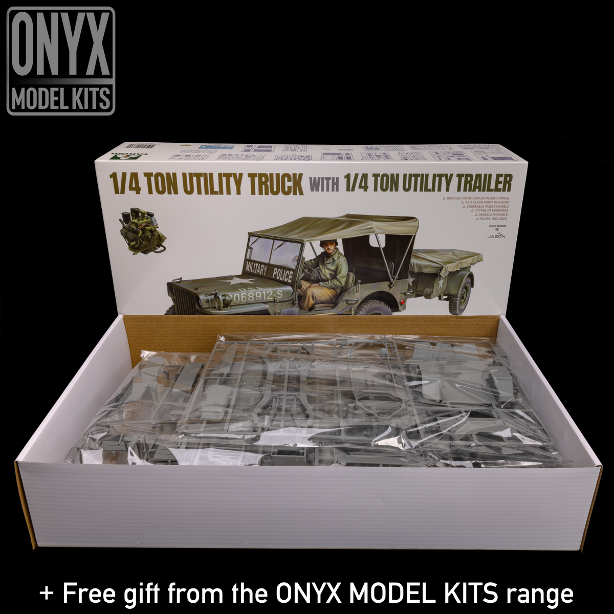 1/16 - 1/4 Ton Utility Truck With Trailer | Willys MB