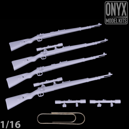 ONYX MODEL KITS | 1:16 | 1/16 | Kar98k (x4) Scope (x4) | WW2 | WWII |