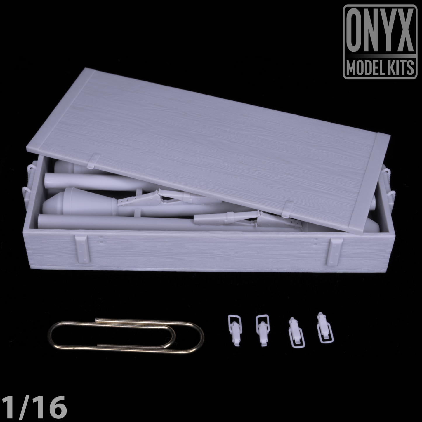 ONYX MODEL KITS | 1:16 | 1/16 | German Panzerfaust (x4) Crate(x1) | WW2 | WWII |