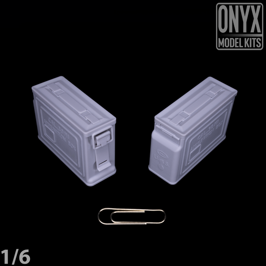 ONYX MODEL KITS | 1:6 | 1/6 | US .30cal Ammo Boxes (x2) | WW2 | WWII |