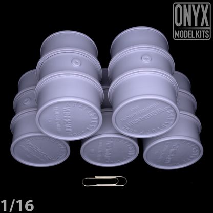 ONYX MODEL KITS | 1:16 | 1/16 | German Oil Drums Fuel Barrel (x5) | WW2 | WWII |
