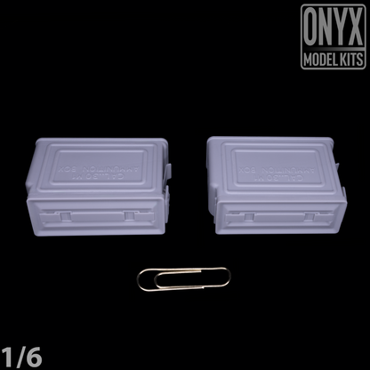 ONYX MODEL KITS | 1:6 | 1/6 | US .30cal Ammo Boxes (x2) | WW2 | WWII |