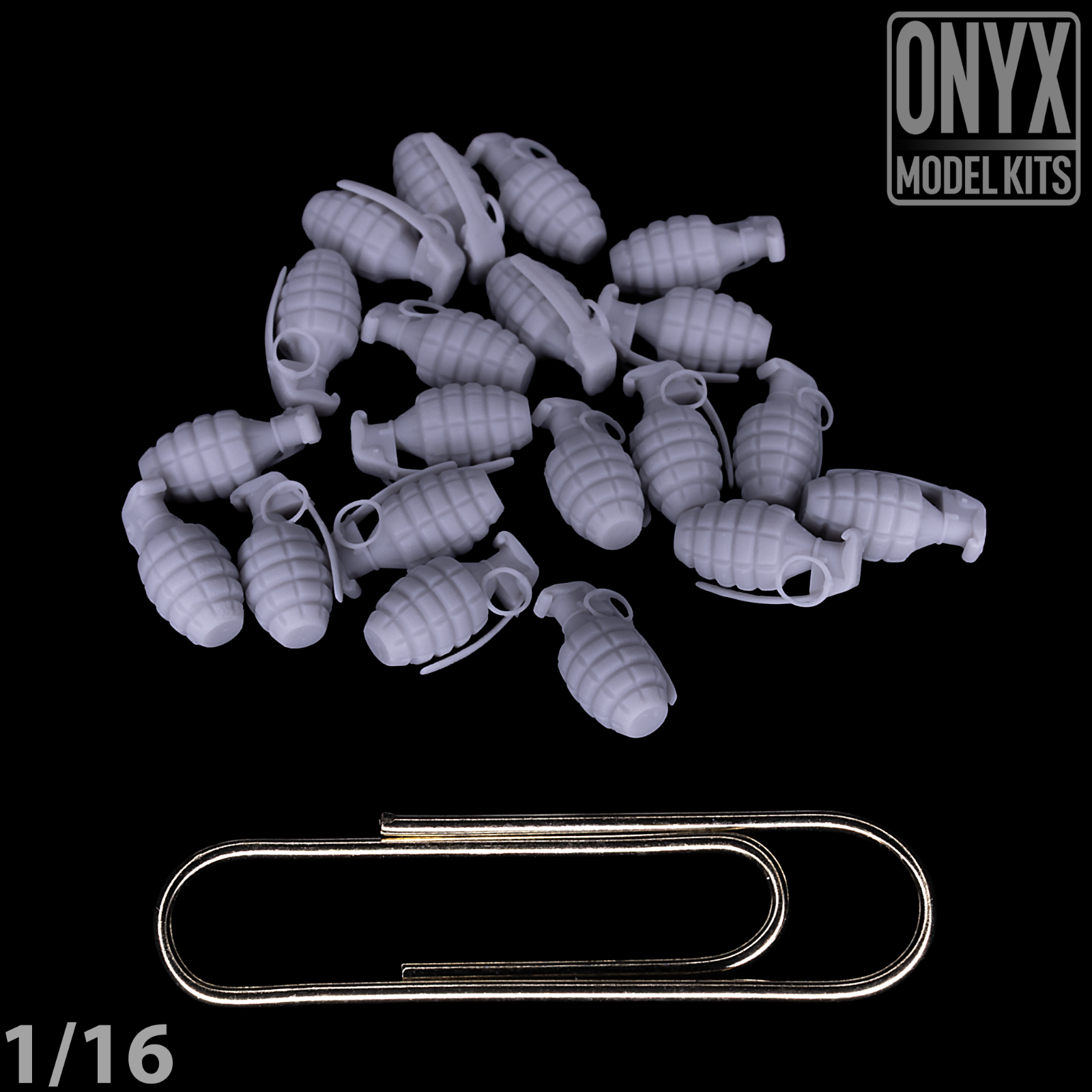 ONYX MODEL KITS | 1:16 | 1/16 | US Mk2 Pineapple Grenade (x20) | WW2 | WWII |