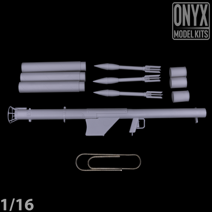 ONYX MODEL KITS | 1:16 | 1/16 | Bazooka (x1) + Rockets/cases(x3) | WW2 | WWII |