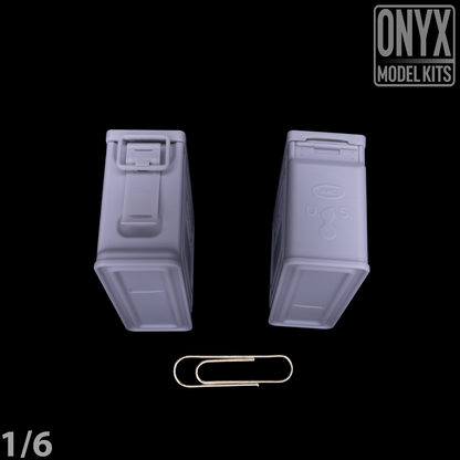 ONYX MODEL KITS | 1:6 | 1/6 | US .30cal Ammo Boxes (x2) | WW2 | WWII |