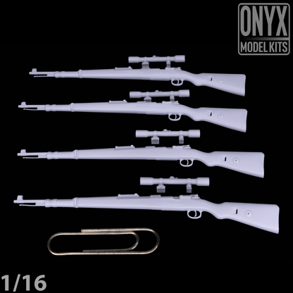 ONYX MODEL KITS | 1:16 | 1/16 | Kar98k (x4) Scope (x4) | WW2 | WWII |