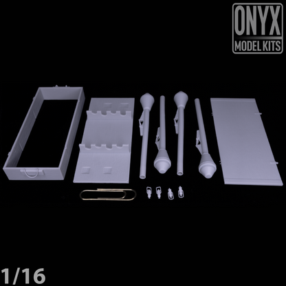 ONYX MODEL KITS | 1:16 | 1/16 | German Panzerfaust (x4) Crate(x1) | WW2 | WWII |