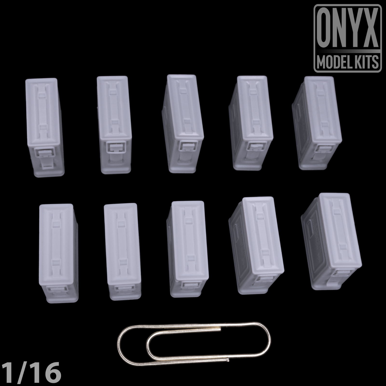 ONYX MODEL KITS | 1:16 | 1/16 | US .30cal Ammo Boxes (x10) | WW2 | WWII |