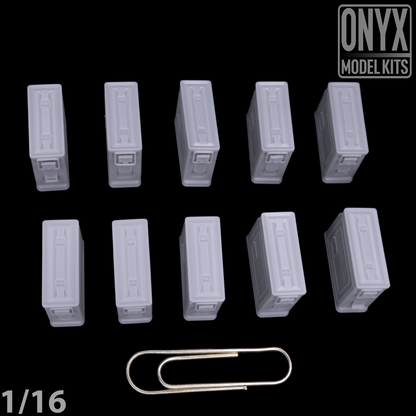 ONYX MODEL KITS | 1:16 | 1/16 | US .30cal Ammo Boxes (x10) | WW2 | WWII |
