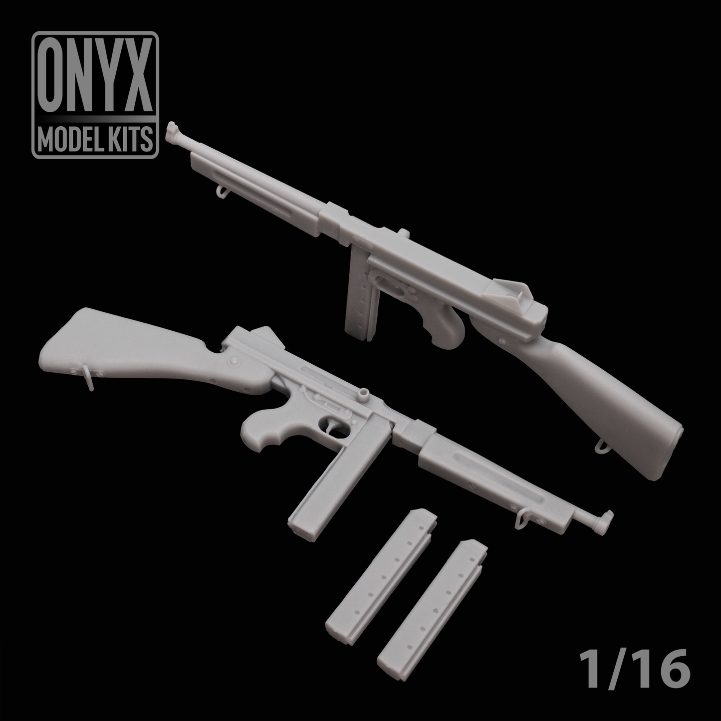 1/16 - Thompson M1A1 + Magazines