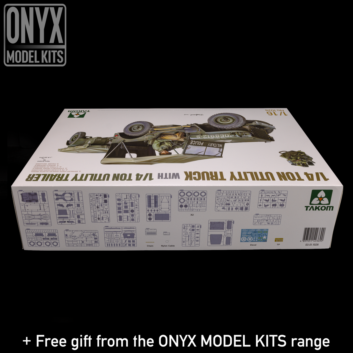 1/16 -  1/4 Ton Utility Truck With Trailer | Willys MB
