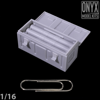 1/16 B167 Metal Crate with Gren tubes