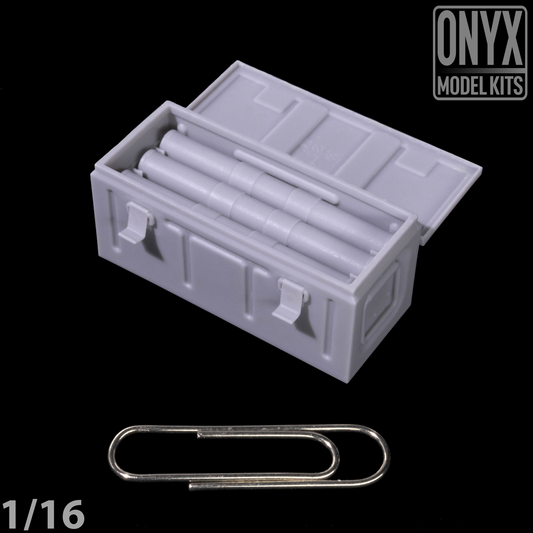 1/16 B167 Metal Crate with Gren tubes